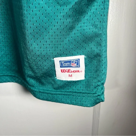 Vintage Wilson DAN MARINO Jersey Teal NFL Football Miami Dolphins - Picture 6 of 12